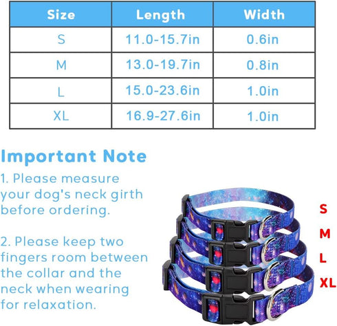 Dog Collar with The Diamond Pattern for Small Medium Large Dogs, Adjustable Soft Puppy Collars with Quick Release Buckle (M Neck 13.0''-19.7'')...