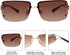 Dollger Rimless Y2K Sunglasses for Women Men Rectangle Trendy Glasses Retro Shades...