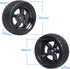 12mm Hex Wheel Rims & Rubber Tires with Foam Inserts for RC 1/10 On-Road Touring Car, Set of 4...
