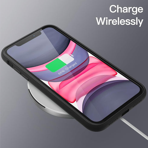 JETech Silicone Case for iPhone 11 (2019) 6.1-Inch, Silky-Soft Touch Full-Body Protective Case, Shockproof Cover with Microfiber Lining (Black)...