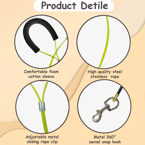 Pet Grooming Loops Dog Grooming Supplies, Pet Belly Loop Restraint No Sit Haunch Holder for Pet Dog Grooming Arm and Table, Stainless Steel Sturdy...