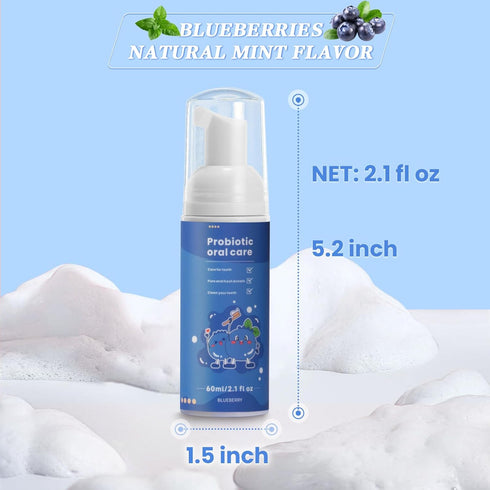 Fluoride Free Foam Kids Toothpaste - ELOTAME Natural Teeth Clean and Whitening Toothpaste with 4 Pack Mix Mint Flavor, Organic Travel Toothpaste f...