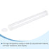 MECCANIXITY Clear Storage Tube Small Plastic Round Tubing with Caps Rigid Bottle Container 26x28x300mm/12 Inch for Item Stored...