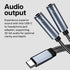 MMOBIEL USB-C to Dual 3.5mm Aux Audio Headphone Splitter 32 Bit Type-C to Dual 3.5mm Female Headphone Audio Jack Adapter for iPhone 15, iPad Air/P...