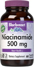 Bluebonnet Nutrition Niacinamide 500mg, Supports Cardiovascular Health*, Soy-Free, Gluten-Free, Non-GMO, Kosher Certified, Dairy-Free, Vegan, 60 V...