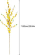Artificial Forsythia Flowers,6Pcs 39.4 inch Artificial Forsythia Blossom Jasmine Stems Fake Silk Forsythia Branches for Flower Arrangement Wedding...
