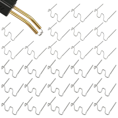 JMIATRY 2000 PCS Plastic Welding Hot Staples Stainless Steel 0.8mm 0.6mm Plastic Welder Staples Wave Shape Repair Kit for Plastic Welder Machine C...
