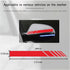 4PCS Car Rear View Mirror Stickers, Waterproof Auto Side Rearview Mirrors Decal Stripes, Universal Anti-Collision Striped Automotive Warning Strip...