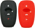 2Pcs Coolbestda 4 Buttons Smart Key Fob Protector Case Cover Keyless Entry Shell for Subaru BRZ 2015-2022 Legacy 2020 2021 2022 2023 Outback Ascen...
