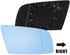 X AUTOHAUX Car Rearview Mirror Glass Replacement with Backing Plate Blue Heated Right Passenger Side for BMW 550i 525i 528i 545i...
