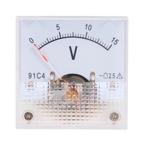 uxcell DC 0-15V Analog Panel Voltage Gauge Volt Meter 91C4 2.5% Error...