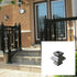 5Pcs Railing Decoration, Fits 5/8'' Cast Iron Split Knuckle Fence for Yard Garden Gate Lawn Fencing,Square Stair Iron Fence Decoration Accessories...