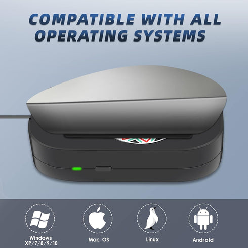 Mouse Jiggler, Undetectable Mouse Mover Wiggler Shaker with Drive Free USB Port Simulate Mouse Automatic Random Movement to Prevent Computer Lapto...