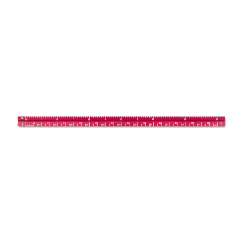 Alumicolor 3610-4 Aluminum Combination Pocket Scale, 6IN, Red...