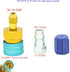 R1234YF To R134A Low Side Quick Coupler Adapter, R134a Adapter Car Air-conditioning Fitting Connector Refrigerant Can Compatible Valve Tool, R134a...