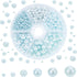 PH PandaHall 1113pcs Vase Filler Faux Pearls 6 Sizes No Holes Undrilled Imitated Pearl Beads Blue Makeup Filler Loose Beads for Christmas Wedding ...