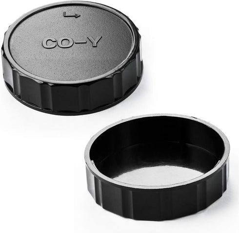 Body Cap and Lens Rear Cap Cover Replacement Set for CONTAX Yashica C/Y Mount Lens&Cameras,2 Sets...
