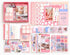 LA QUEENIE Aesthetic Scrapbook Kit,326pcs Scrapbooking Supplies Kit,Art Journaling Supplies with Stationery,A6 Grid Notebook,Scrapbook Gift for Te...