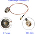 RF Coaxial Cable N Female to SMA Male RG316 Coax Cable Jumper for DIY Radio, 3G/4G/5G/LTE/Antenna, Audio and Video Signal Transmission, 150mm 1Pcs...