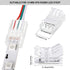 20 Pieces 3 Pin LED Light Connectors Strip to Wire Quick Connector LED Extension 3 Pin LED Strip Connector 10 mm Terminal Strip Connectors Clear T...