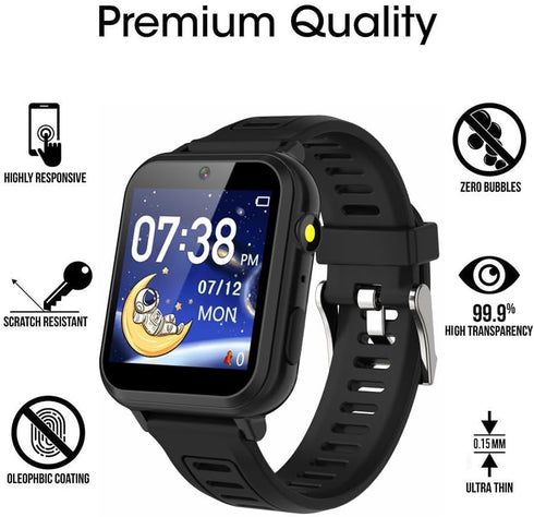 6 Pack Compatible with Phyulls S16 1.54'' Screen Protector Film for Cosjoype S16 1.54 inch Smartwatch Screen Protectors Foils Screen Cover Crystal...