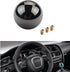 DEWHEL JDM Gun-Black Nickel Round Shift Knob for Both Manual or Automatic Fit Acura Honda Mazda Nissan Toyota 5-Speed 6-Speed¡...