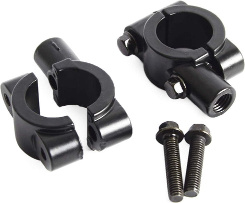 7/8" Handlebar Mirror Mount Clamps Accessories Black Motorcycle Rearview Side Mirrors Adapter(10mm)...