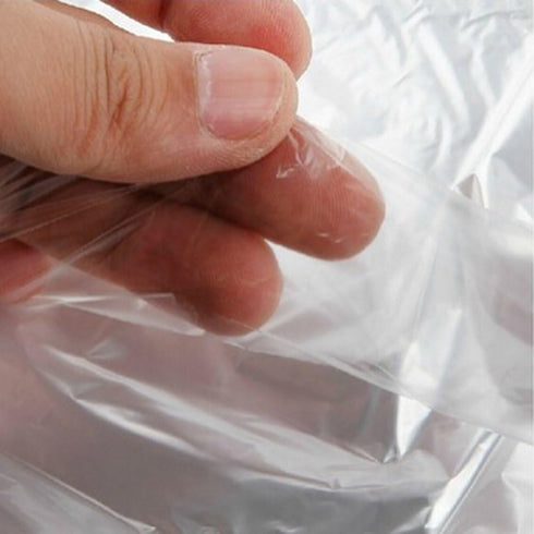 20Pcs Dry Cleaner Bags Plastic Clear Can be Hung Transparent Clothing Dust Cover...