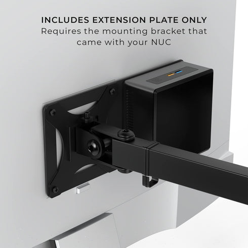 HumanCentric Mounting Bracket Compatible with Intel NUC, VESA Monitor Arm Extension Plate Compatible with The NUC Mini PC Computer...
