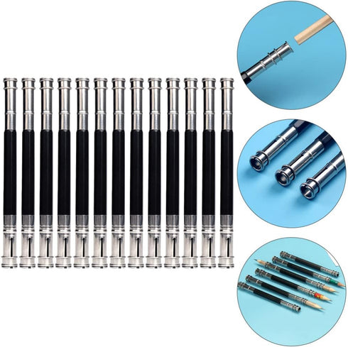 13Pcs Adjustable Dual Head Pencil Extender Holder Pencil Lengthener Pencil Saver Friendly for Art Craft Hobby Office Makeup Pencil Eyeliner Color ...