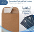 MOS #1 Coin Envelopes – 2-1/4" x 3-1/2" Brown Self-Seal Coin Envelopes #1 (120 Count) – Savings Challenge, Money Envelopes for Cash, Cash Envelope...