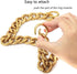 Xiazw DIY Heavy Chunky Aluminum Metal Purse Handle Bag Chains Charms Straps Replacement Handbag Accessories Decoration (Gold)...