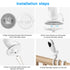 Aobelieve Flexible Twist Mount for TakTark BM611 and BM612 Baby Monitor...