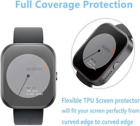 Screen Protector Compatible for CMF by Nothing Watch Pro (6 Pack) Smartwatch Full Coverage Clear TPU Soft Film...