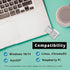 USB Bluetooth Adapter for PC, macOS, Linux, ChromeOS, Raspberry Pi – Low Energy, Long Range Bluetooth Adapter for Mouse, Keyboard, Headphones, Spe...