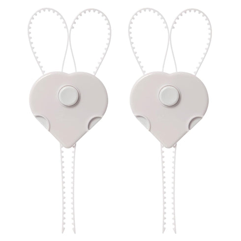 Dreambaby Flexi Lock - Cabinet & Drawer Handle Locks - Cabinet Safety Straps - with Multi-Touch Release System - White - 2 Count (Pack of 1) - Mod...