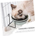 1 Set Hanging Pet Bowl Hanging Kennel Water Bowl Puppy Cages Pet Feeder Cat Accessories Dog Dish Food Bowl with Rack Raised Pet Bowl Pain Crate Ce...