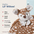 Bearington Collection Baby Lil’ Willow Snuggler - 15-Inch Woodland Fawn Plush Lovey, Security & Stuffed Animal Blanket for Babies...