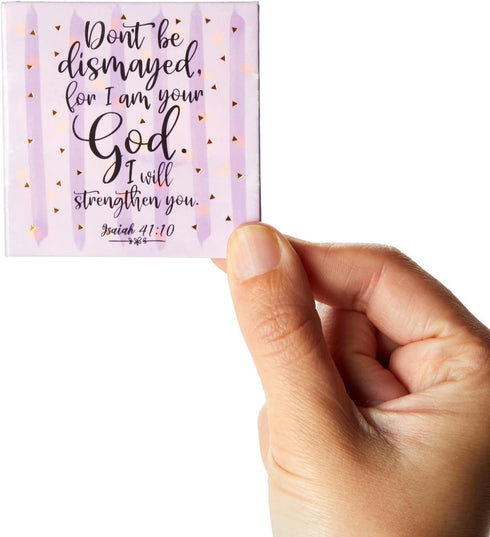 Juvale Inspirational Bible Magnets for Lemon Kitchen Decor & Accessories - 8-Pack 2.5-Inch Square Metal Magnets - Refrigerator Decor with Faith Qu...