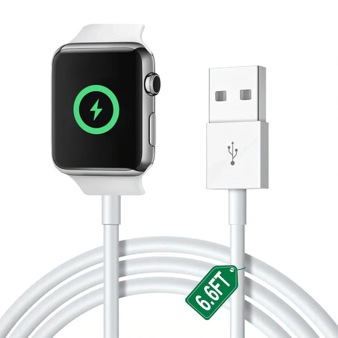 Long Apple Watch Charger Cable - Magnetic Fast Charging Cord Portable Wireless Charge Compatible with iWatch Series Ultra 2/Ultra/9/8/7/6/SE2/SE/5...