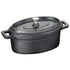 American Metalcraft CIPOV6040 Cast Iron Oval Casseroles and Pots, 7.5" Length x 4" Width, Black...