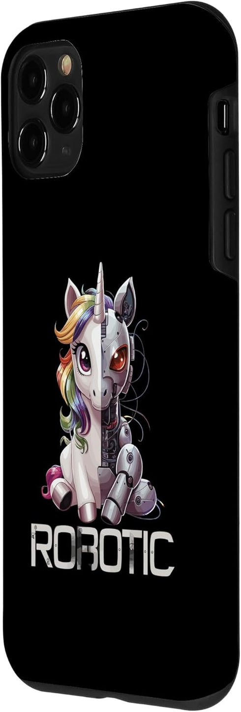 iPhone 11 Pro Funny Unicorn Robot Robotic Cuddling Cyborg Case...
