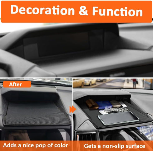 Auovo Dashboard Mat Compatible with Subaru Crosstrek Accessories 2018-2023 Forester 2019-2024 XV Impreza 2018-2023 Car Interior Silicone Dash Pad ...