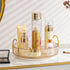 Rotating Makeup Organizer 1 Tier Lazy Susan Trays Skincare Perfume Organizer for Bathroom Counter Vanity, Amber Gold...