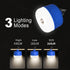 LED Rechargeable Camping Light, Tent Light, Emergency Light, Mini Flashlight, 2000mAh, 430LM, 3 Kinds of Adjustable Lighting Mode, Suitable for Ca...