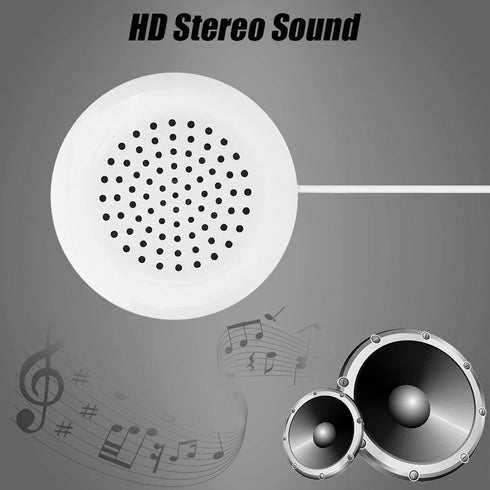 3.5mm Mini Pillow Speaker, DIY Pillow Speaker, Pillow Speaker, 3.5mm Mini Stereo Speaker for MP3 Phone Portable CD (White)......