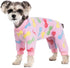 Puppy Pink Bow Dog Pajamas,Winter Cat Dog Clothes for Small Dogs Girl Chihuahua Yorkie, Pet Dog Dog Sweater Onesie Clothing, Lightweight Velvet Ap...