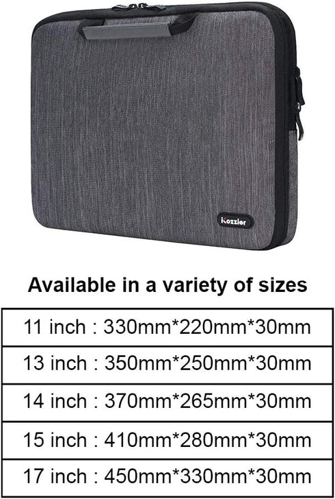 iCozzier 15-15.6 Inch Handle Electronic Accessories Strap Laptop Sleeve Case Bag Protective Bag for 15" MacBook Air/MacBook Pro/Pro Retina Sleeve ...