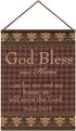 Manual Inspirational Collection Wall Hanging with Frame, God Bless Our Home, 12.5 X 18-Inch...