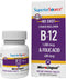 Superior Source No Shot Vitamin B12 Cyanocobalamin (1000 mcg), Folic Acid (400 mcg), Quick Dissolve MicroLingual Tablets, 60 Ct, Increase Energy, ...